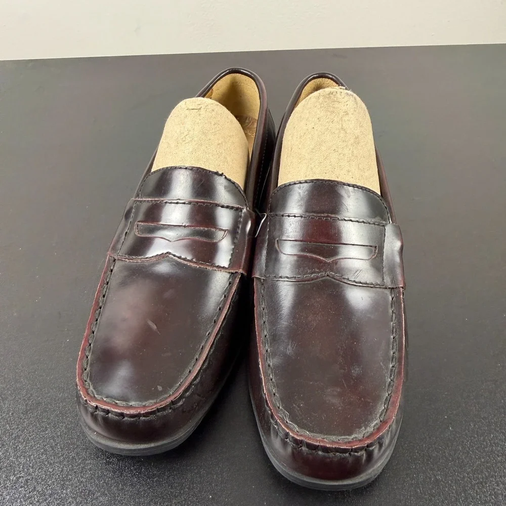 Cole Haan Air Pinch Penny Loafers Men's 5 Brown Burgundy Leather Classic Slip On